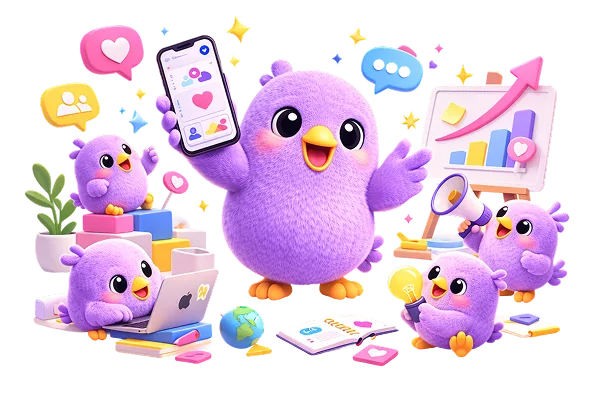 Weefou characters exploring a new city together